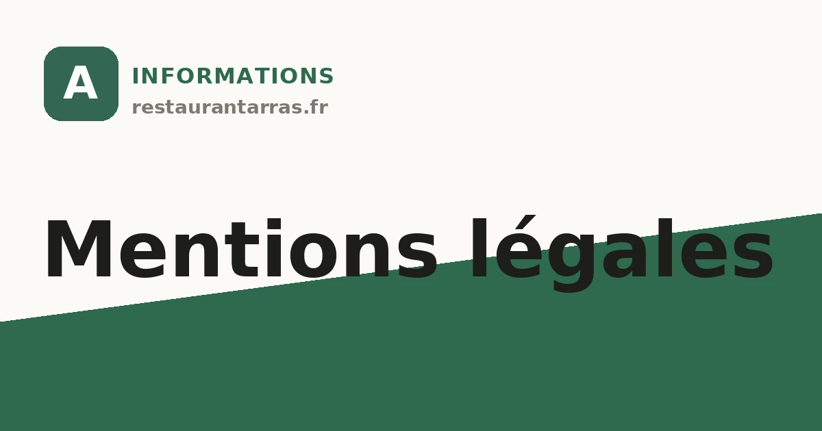 Mentions légales