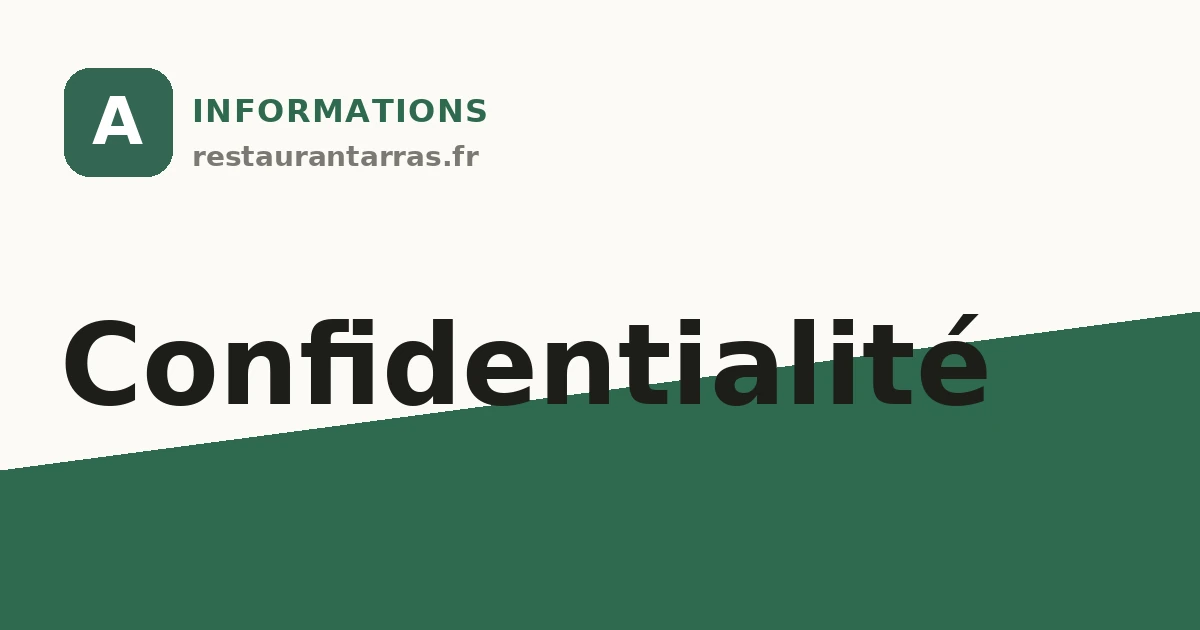 Politique de confidentialité