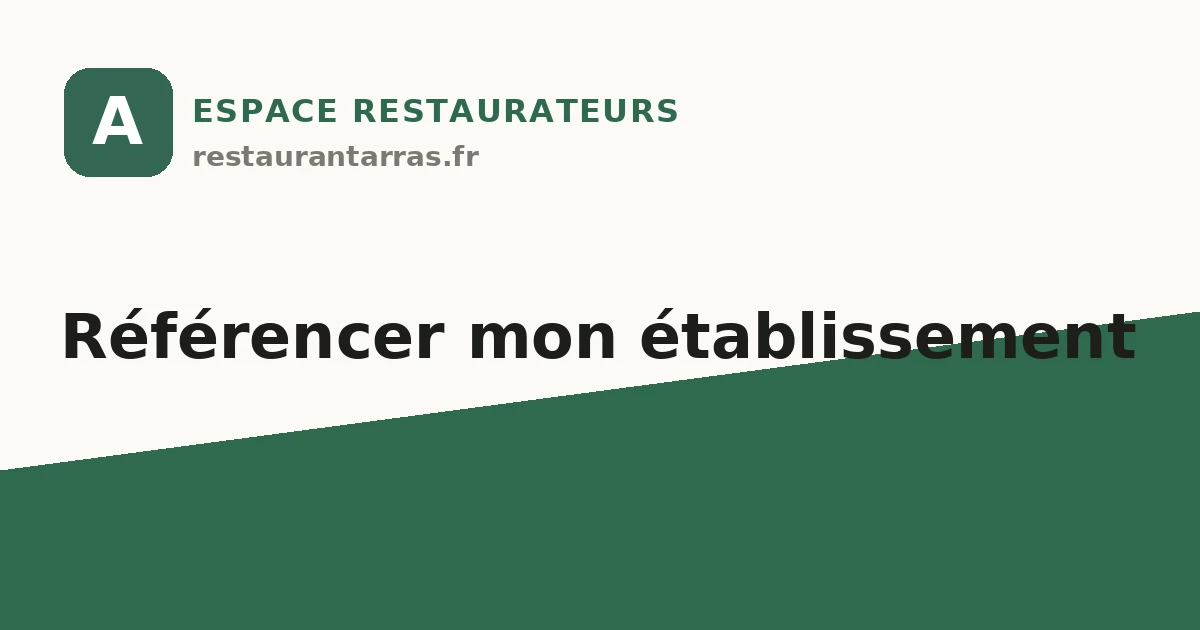 Référencer votre établissement à Arras